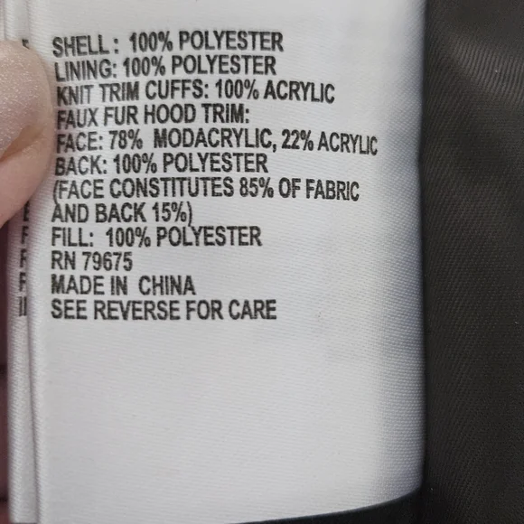 Michael Kors Olive Puffer Jacket with Faux Fur Hood Sz 3X - Picture 7 of 7